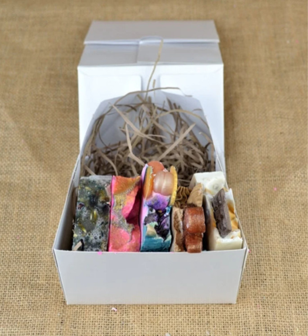 Handmade Soap Gift Set Five Cold Process Soaps Vegan - Rosetta Creative Boutique